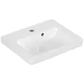Produktbild: Villeroy & Boch Subway 2.0 Handwaschbecken, 1 Hahnloch, mit Überlauf, 450x370mm, 73154501, Farbe: Weiß