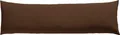 Produktbild: REDBEST Seitenschläferkissenbezug Single- Jersey San Francisco, Dunkelbraun Größe 40x140 - weiche Qualität, bügelfrei, praktischer Reißverschluss, 100% Baumwolle