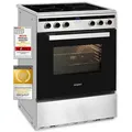 Produktbild: Exquisit Induktions-Standherd EHI 60-3.1 Inox | Energieeffizienzklasse A | 64,3 l Garraum | Glaskeramik Kochfeld | Induktions-Standherd 60 cm