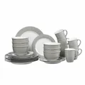 Produktbild: Ritzenhoff & Breker DOPPIO Kombiservice 24-tlg. Geschirrset Rund Porzellan Grau