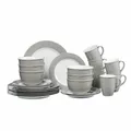Produktbild: Ritzenhoff & Breker DOPPIO Kombiservice 24-tlg. Geschirrset Rund Porzellan Grau