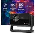 Produktbild: Goldstern-Tech BeamX LCD-Beamer (9500 lm, 3000:1, 3840 x 2160 px, hochauflösend, vielseitig einsetzbar & integriertem Smart-TV-Erlebnis)