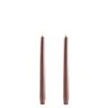 Produktbild: UYUNI Lighting LED Stabkerzen Taper 2er Set 2 x 25cm - Braun - Flammenlos