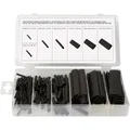 Produktbild: Toolland HAS07 Schrumpfschlauchsortiment Schwarz    1 Set