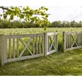 Produktbild: Plus Zaun Rom Holz 150 × 75 cm natur - Braun