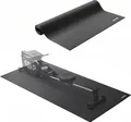 Produktbild: VEVOR Laufbandmatte für Teppichboden Bodenschutzmatte (760 x 1820 mm) für Sportgeräte 6 mm dick, Trainingsgerätematte für Laufbänder Heimtrainer Liegeräder, hochdichter PVC-Bodenschutz