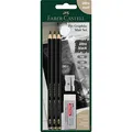 Produktbild: FABER-CASTELL Pitt Graphite Bleistift-Set B schwarz, 1 Set