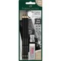 Produktbild: FABER-CASTELL Pitt Graphite Bleistift-Set B schwarz, 1 Set