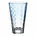 Produktbild: Leonardo Trinkglas Optic, Becher, Wasserglas, Kalk-Natron Glas, hellblau, 300 ml