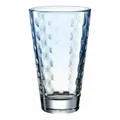 Produktbild: Leonardo Trinkglas Optic, Becher, Wasserglas, Kalk-Natron Glas, hellblau, 300 ml