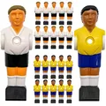 Produktbild: eyepower 22 Tischkicker Figuren 16mm - Deutschland vs. Brasilien - Tisch Fussball Kicker Figuren - Tisch Fussballspiel Zubehör Fußball Kickertisch Ersatzteile Tischfussball Figuren Kicker Tisch