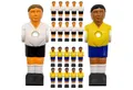 Produktbild: eyepower Tischfußballspiel Figuren - 22 Kickerfiguren Deutschland Brasilien - 16 mm Tischkicker, Tischfußball Ersatzfiguren - Kicker Figurenset - Kickerspieler Ersatz