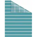 Produktbild: LICHTBLICK ORIGINAL Fensterfolie Streifen Petrol, blickdicht, strukturiert, selbstklebend, Sichtschutz blau 100 cm x 180 cm