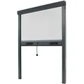 Produktbild: Insektenschutzrollo Für Fenster B 800 Mm X H 1300 Mm - Aluminium - Anthrazitgrau Ral 7016 - Zuschneidbar