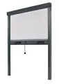 Produktbild: Avosdim Fliegengitter Insektenschutzrollo Aluminium Anthrazit B 80 x H 130 cm – Rollkassette mit Federzug, Fiberglas-Netz PVC-beschichtet, zuschneidbar ab 60 cm Breite – Mückenschutz Fenster