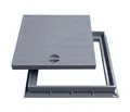 Produktbild: Marley Schachtdeckel mit Rahmen 30x30cm für Einlaufschacht Schachtabdeckung Kanaldeckel PVC