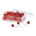 Produktbild: Magnetoplan Pin Nadeln Dose a. 100 Stück, rot