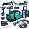 Produktbild: Makita DUH651Z Heckenschere 2x 18V Li-Ion Akku Combo Kit Werkzeug Set
