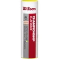 Produktbild: WILSON Badminton-Ball, Championship Shuttlecocks, 6-er Dose, 79 Grains, Gelb, Kunststoff/Naturkork, WRT6044YE79, Einheitsgröße