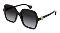 Produktbild: GUCCI Womens GG1072S Sunglasses, Black-Black-Grey, 56