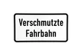 Produktbild: BauSupermarkt24 Verkehrsschild Verkehrszeichen 1007-35 Verschmutzte Fahrbahn Straßen-schild 330 x 600