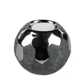 Produktbild: Teelichthalter ANTHRAZIT Kugel D. 9cm silber grau Keramik Formano