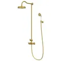 Produktbild: Steinberg Serie 350 Duschsystem 350272BG inklusive Thermostat, Kopfbrause und Handbrause, brushed gold