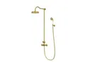 Produktbild: Steinberg Serie 350 Duschsystem 350272BG inklusive Thermostat, Kopfbrause und Handbrause, brushed gold