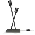 Produktbild: Paco Home Tischlampe, Schwarz, Schwarz, Metall, 10x41x18 cm, Lampen & Leuchten, Innenbeleuchtung, Tischlampen, Tischlampen