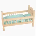 Produktbild: Small Foot Puppenbett Puppenbett, natur (packung, spar set), Modernes Design, kindgerechte Handhabung beige
