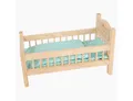 Produktbild: Small Foot Puppenbett Puppenbett, natur (packung, spar set), Modernes Design, kindgerechte Handhabung