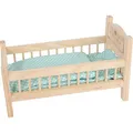 Produktbild: small foot Puppenbett aus Holz, Puppenmöbel-Zubehör, Kissen und Decke im Herz-De
