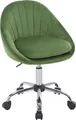 Produktbild: WOLTU Bürostuhl ergonomisch, Schminkstuhl, Schreibtischstuhl 150 kg belastbar, Samt : Grün Farbe: Grün