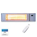 Produktbild: VASNER Teras X20 Terrassen Infrarotstrahler Heizstrahler Wickeltisch Silber