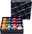 Produktbild: PowerGlide Billard-Set, 16 Bälle, Punkte und Streifen, Turnier, 51,0 mm Durchmesser, verpackt