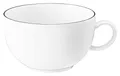 Produktbild: SELTMANN WEIDEN Milchkaffeetasse - 0,35 L - Durchmesser: 12,9 cm - Höhe: 6,4 cm - Lido - Form: Rund - 10826 Weiß - Black Line
