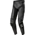 Produktbild: Alpinestars Herren Motorrad Hose Gr 56 kurz Missile v3 Lederhose schwarz-schwarz