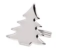 Produktbild: EDZARD 4er Set Serviettenring Tannenbaum, Länge 5 cm, edel versilbert, anlaufgeschützt