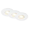 Produktbild: BRILONER – 3er Set LED Einbaustrahler 230V, LED Strahler Badezimmer IP44, Deckenstrahler, Spots, Deckenspots flach, Weiß