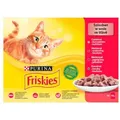 Produktbild: Purina Katzenfutter Friskies Mix Huhn Rindfleisch Lamm Ente 12 x 85 g