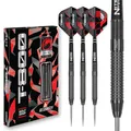 Produktbild: RED DRAGON Darts – T-800 26g - 90% Wolfram Professional Stahlspitze Dart-Set mit Dart Flüge und Dartschäfte