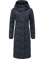 Produktbild: Ragwear Damen Langer wasserdichter Wintermantel warmer Steppmantel mit kuscheligem Kragen und Kapuze Pavla Long Soft YOUMODO Navy Gr. XL