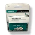 Produktbild: VIVANCO Koax Adapter Metall – kompatibel 4,5–7,5mm Koaxialkabel HDTV NEU
