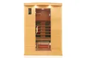 Produktbild: Dewello Infrarotkabine PIERSON PRO H/Z, 2 Personen, 3 DUO-Strahler 2 Vollspektrumstrahler, BxTxH: 135 x 105 x 190 cm, (mit großer Farblichttherapie, inkl. Ionisator mit Ozondesinfektion und Aromatherapie, Multimedia und zusätzlich USB-Anschluss & Bluetooth möglich) Sauna aus Hemlock/Zeder, leichter Aufbau dank Stecksystem