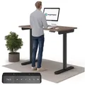 Produktbild: Ergotopia Schreibtisch Desktopia One (elektrisch höhenverstellbarer Schreibtisch) braun 138 cm