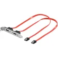 Produktbild: SATA zu e-SATA Slot blech 2-PORT Adapter für externe Geräte esata Buchse Bracket