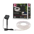 Produktbild: Paulmann 78896 LED Stripe Solar 3m inkl. Dämmerungssensor und Akku IP44 0,3W 48lm 60LEDs/m 2700K Warmweiß Schwarz Kunststoff