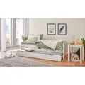 Produktbild: Mid.you Ausziehbett Interlink Ulli, Weiß, Holz, Kiefer, massiv, 90x190 cm, Lattenrost, mit Schubkästen,nicht verstellbar, Kinder- & Jugendzimmer, Kindermöbel, Kinderbetten, Ausziehbetten