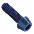 Produktbild: Titan M6 Schraube Ti DIN912 konisch bolt alloy cone bike bycicle tuning 18 blau
