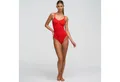 Produktbild: Creamy Fabrics Miederbody Bodysuit Sculpting Shapewear mit String-Fire Red-L (1-tlg) Figurformend